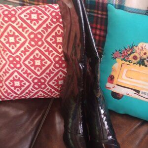 Black crocodile shoes